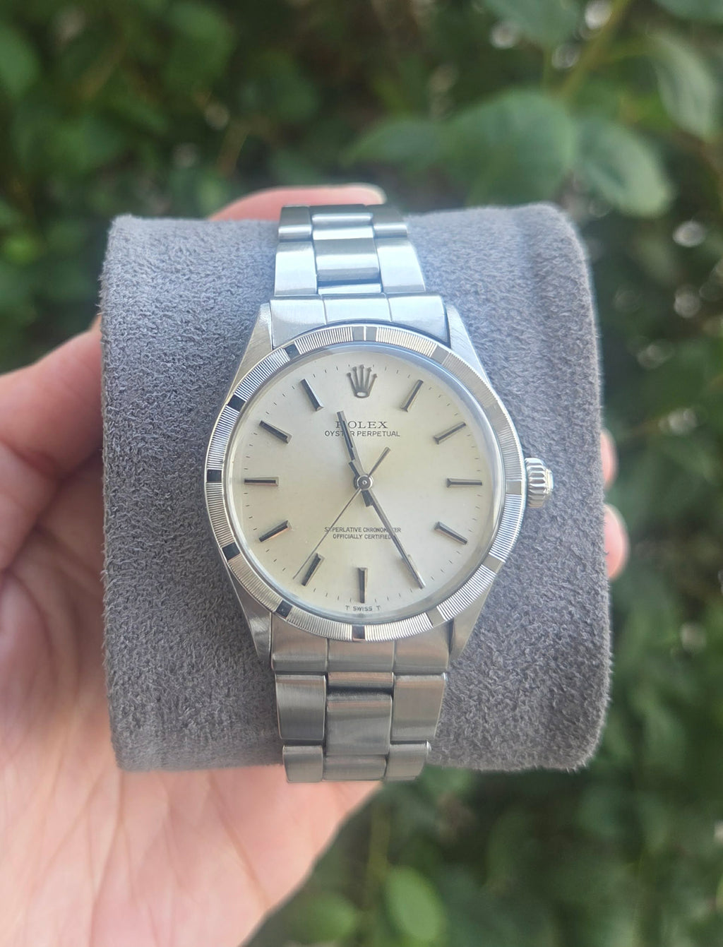 Rolex Oyster Perpetual 34mm Silver Dial Ref 1007