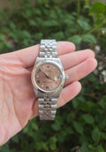 Rolex 31mm Lady Datejust Salmon Pink Arabic Dial Ref 78240