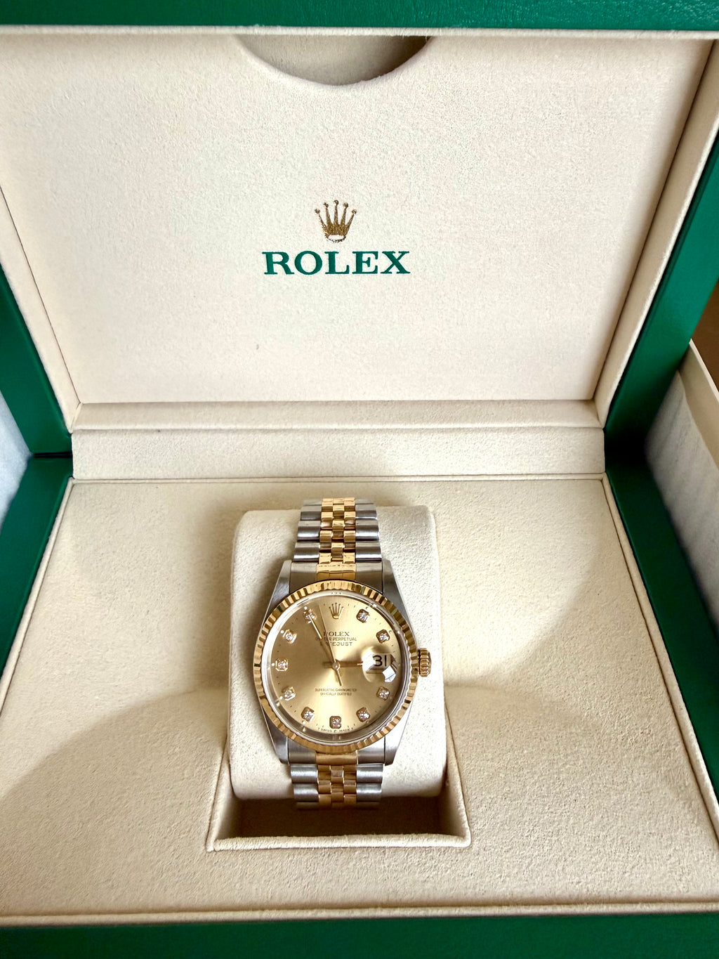 Rolex Datejust 36mm w/ Big Diamonds Ref 16233