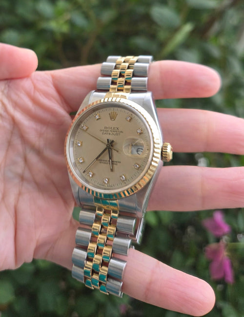 Rolex Datejust 36mm w/ Diamonds Ref 16233