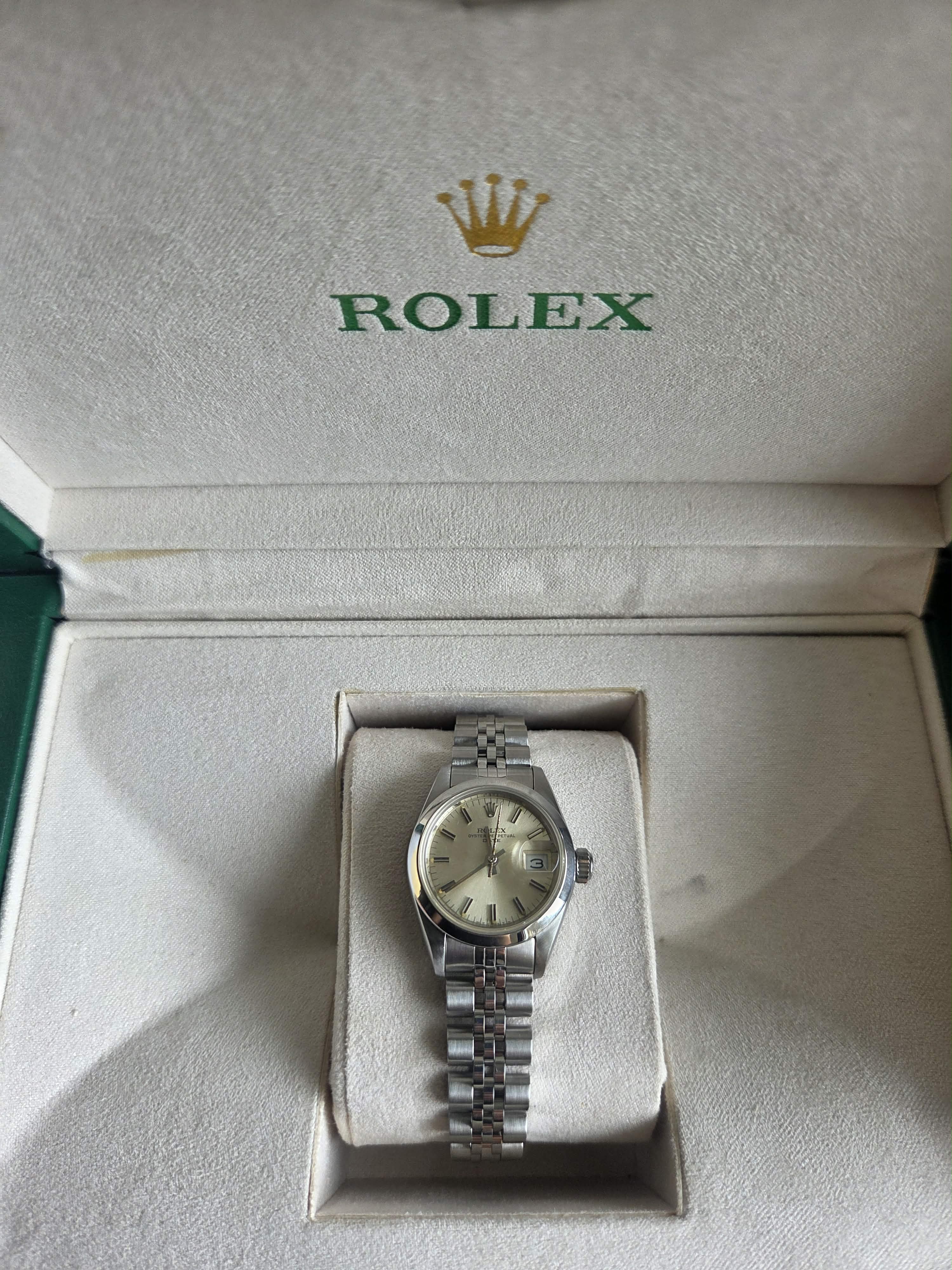 Rolex Lady Date 26mm Silver Dial Ref 69160