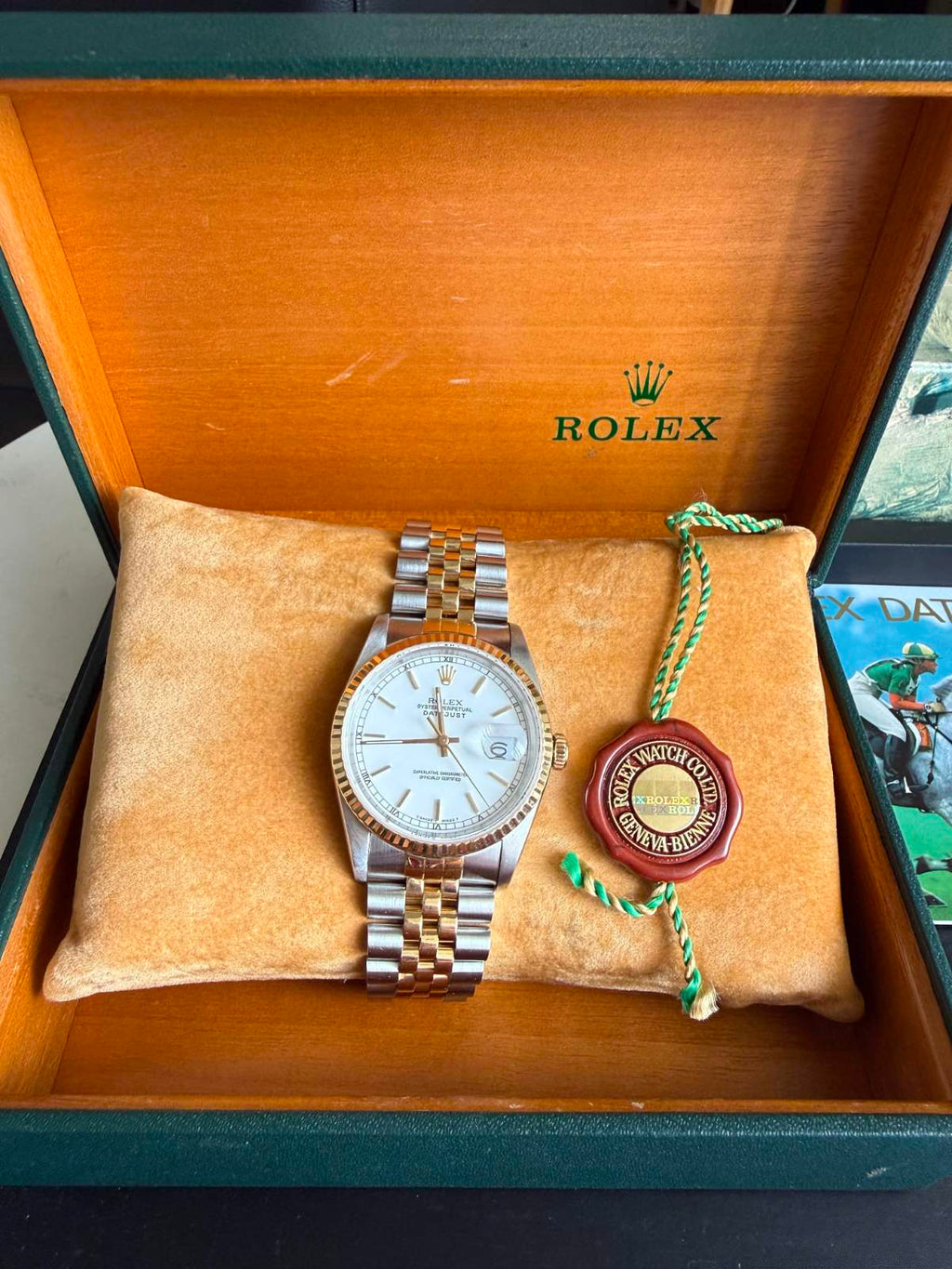 Rolex Datejust 36mm White Dial Ref 16233