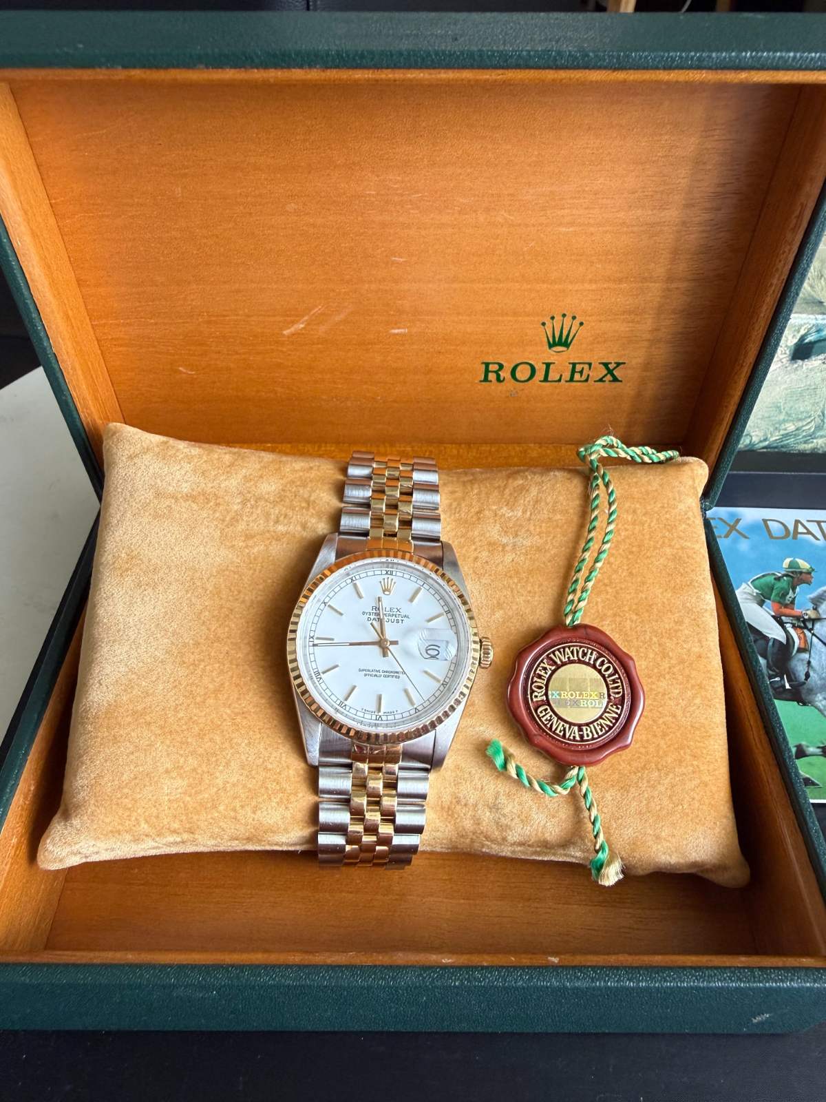 Rolex Datejust 36mm White Dial Ref 16233