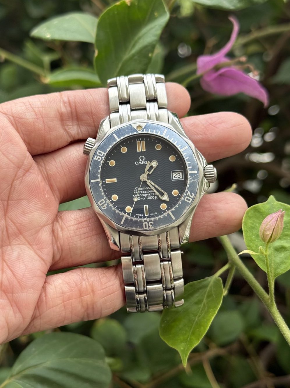 Omega Seamaster “Ghost Bezel” Rugged 36mm Mid size Automatic