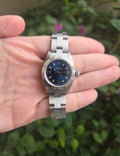 Rolex Lady Oyster Perpetual 26mm Blue Dial Ref 67194