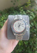 Omega Speedmaster Reduced 39mm Shumacher White Dial Ref 3517.30