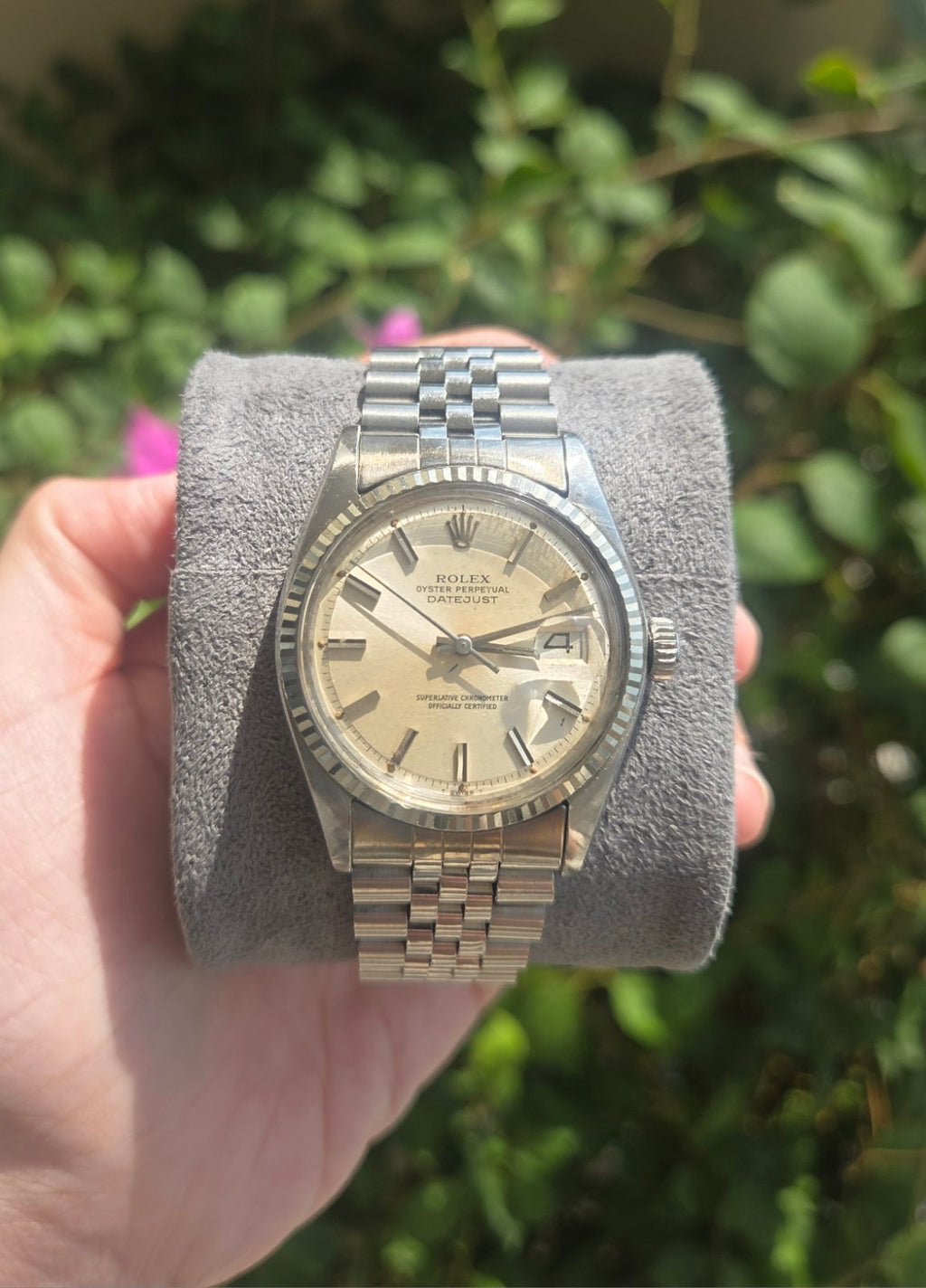 Rolex Datejust 36mm Silver Dial Pie Pan Ref 1601