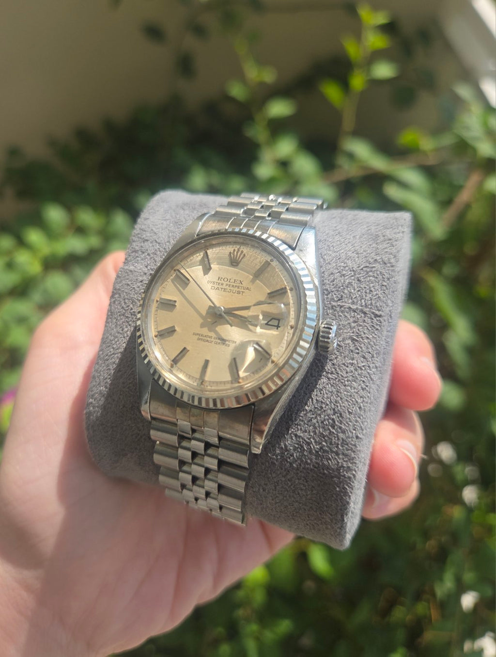 Rolex Datejust 36mm Silver Dial Pie Pan Ref 1601