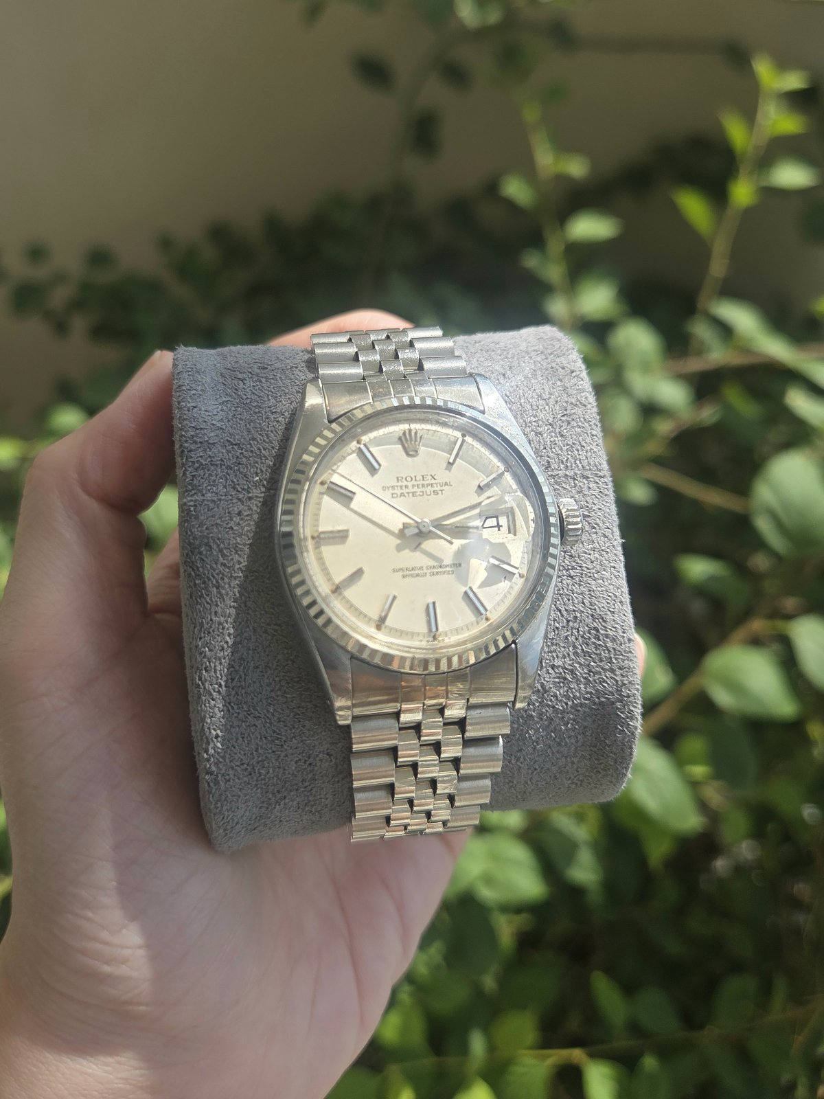 Rolex Datejust 36mm Silver Dial Pie Pan Ref 1601