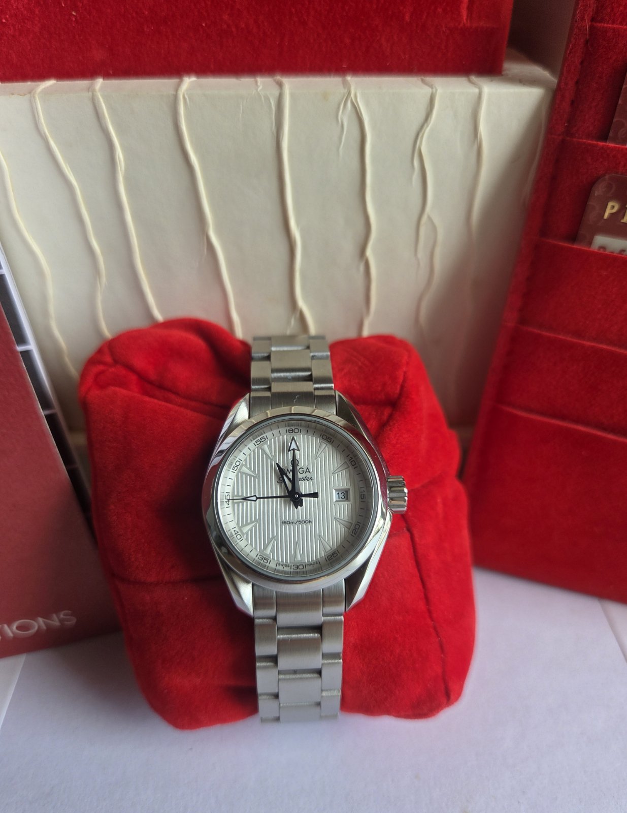 Omega Aqua Terra Seamaster 30mm Lady Size Full Set