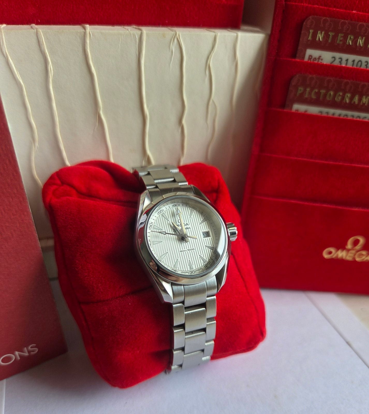 Omega Aqua Terra Seamaster 30mm Lady Size Full Set