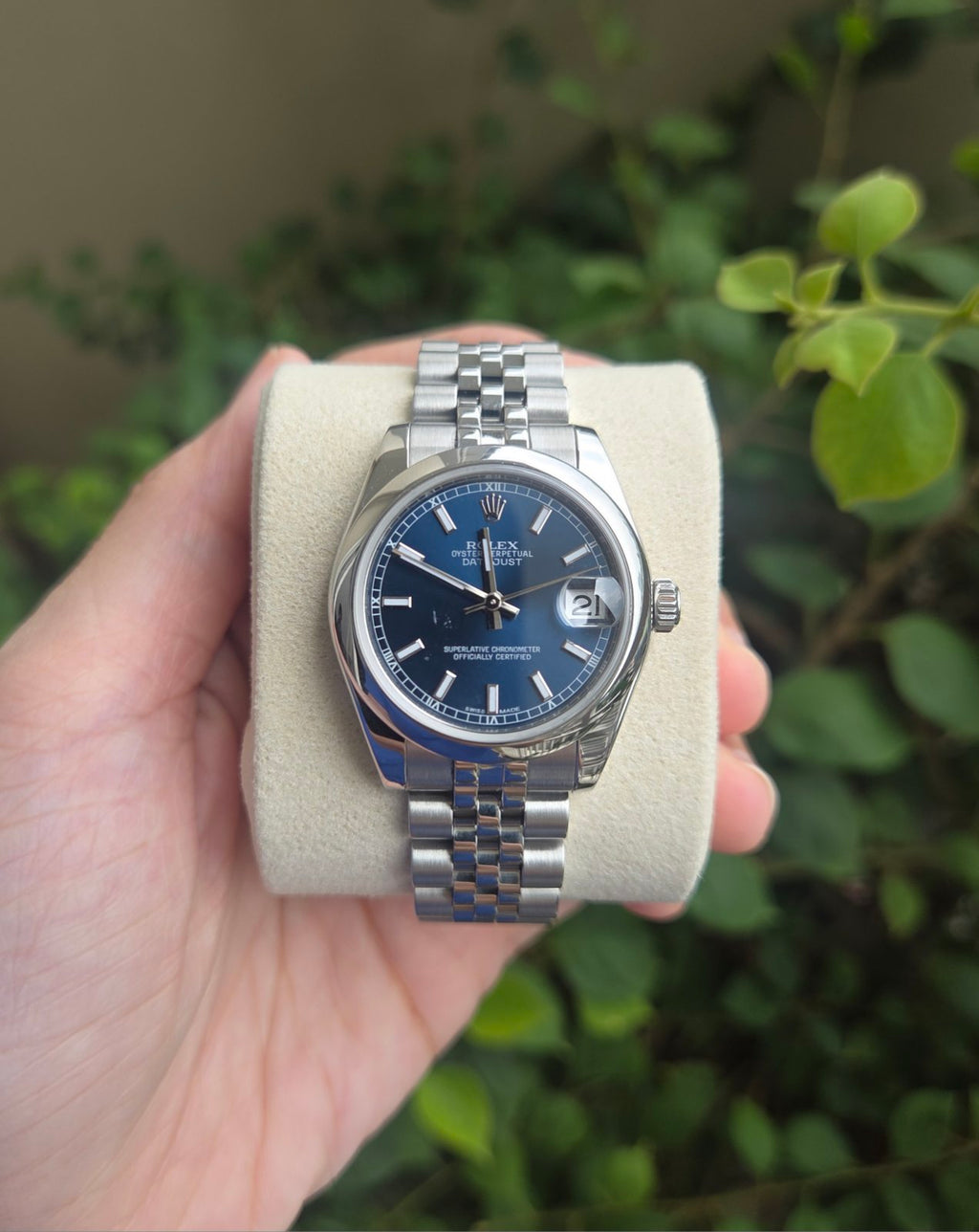 Rolex Datejust 31mm Rare Blue Dial Super Jubilee Ref 178240