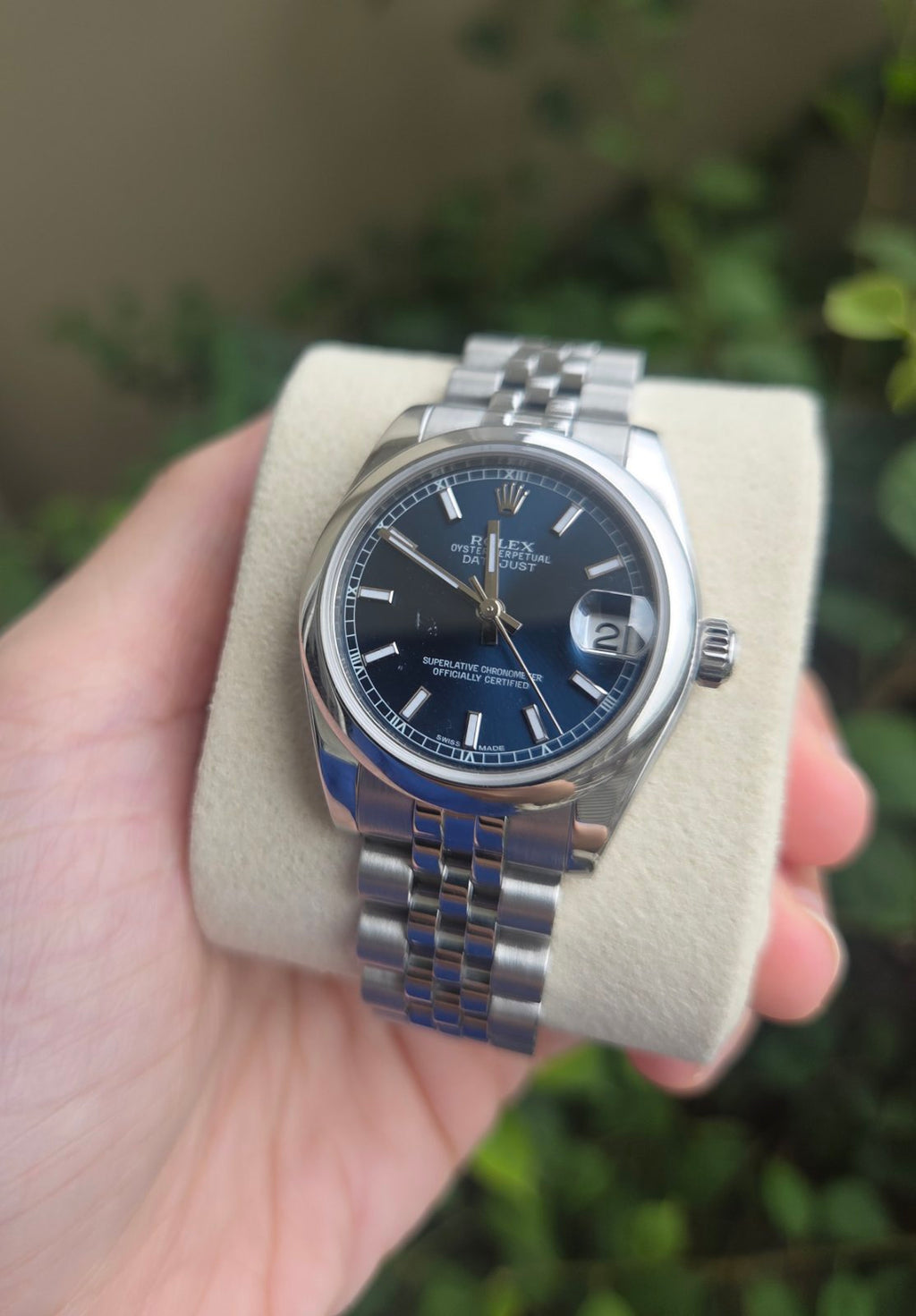 Rolex Datejust 31mm Rare Blue Dial Super Jubilee Ref 178240