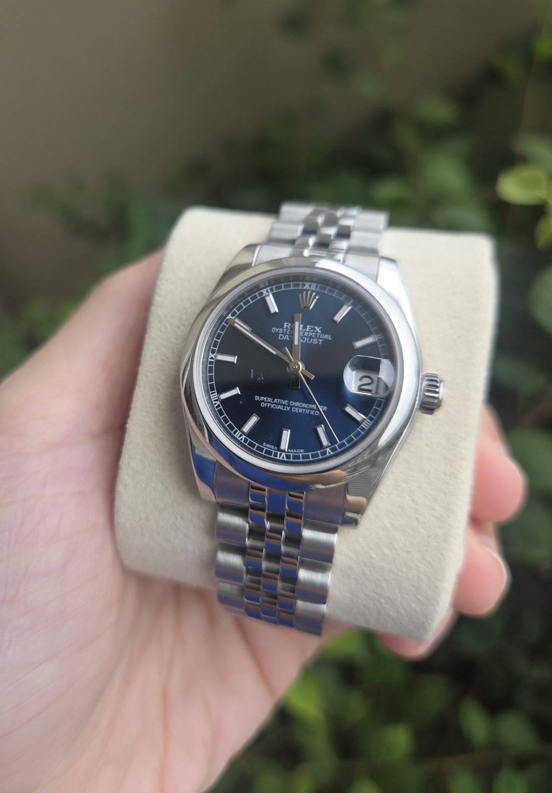 Rolex Datejust 31mm Rare Blue Dial Super Jubilee Ref 178240