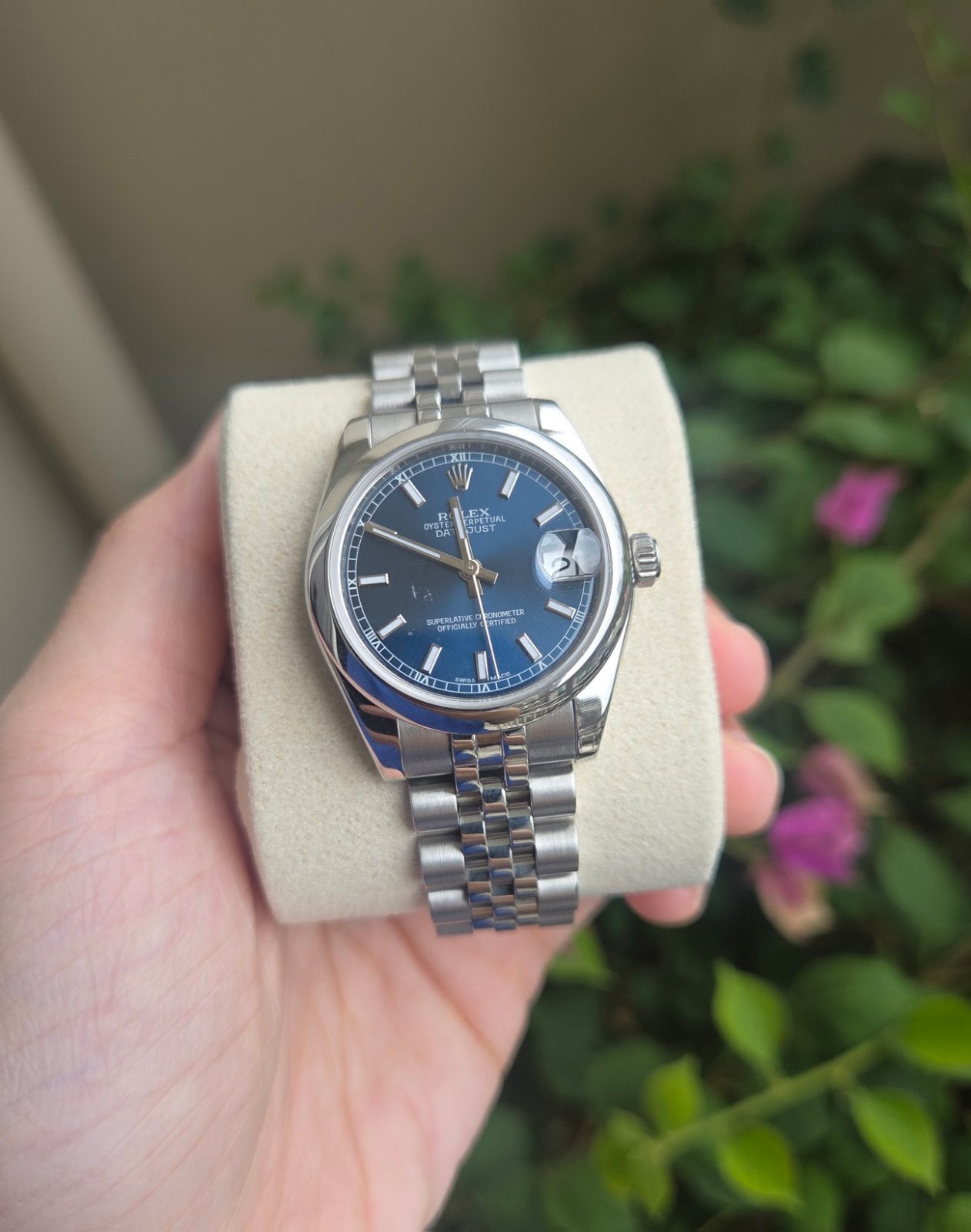 Rolex Datejust 31mm Rare Blue Dial Super Jubilee Ref 178240