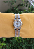 Rolex Lady Oyster Perpetual 25mm White roman Dial Ref 67183