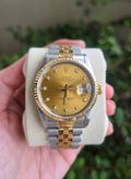 Rolex Datejust 36mm with Diamonds on Champagne dial Ref 16233