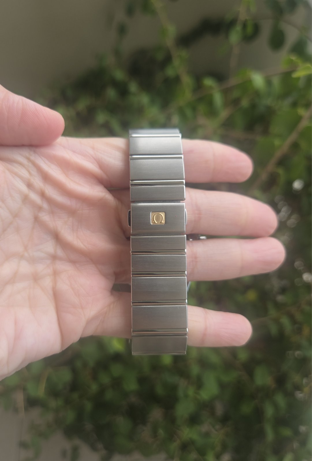Omega Constellation Automatic Co-Axial 38mm Black Grid Dial Full Set