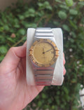 Omega Constellation Two Tone Gold Bezel and Dial Quartz 35mm