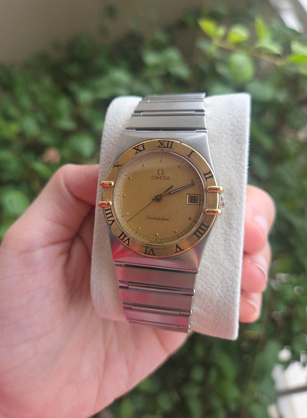 Omega Constellation Two Tone Gold Bezel and Dial Quartz 35mm