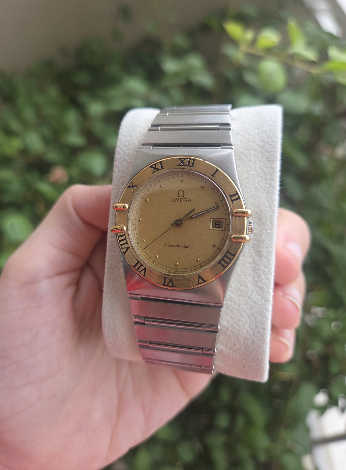 Omega Constellation Two Tone Gold Bezel and Dial Quartz 35mm