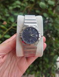 Omega Constellation Textured Gray Dial Quartz 33mm