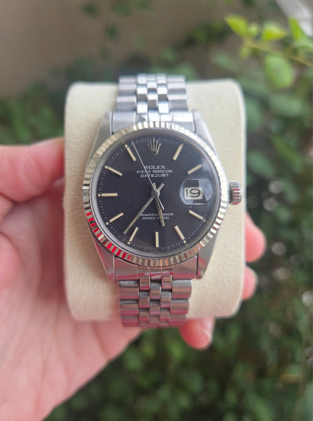 Rolex Datejust 36mm Black Dial Ref 1601