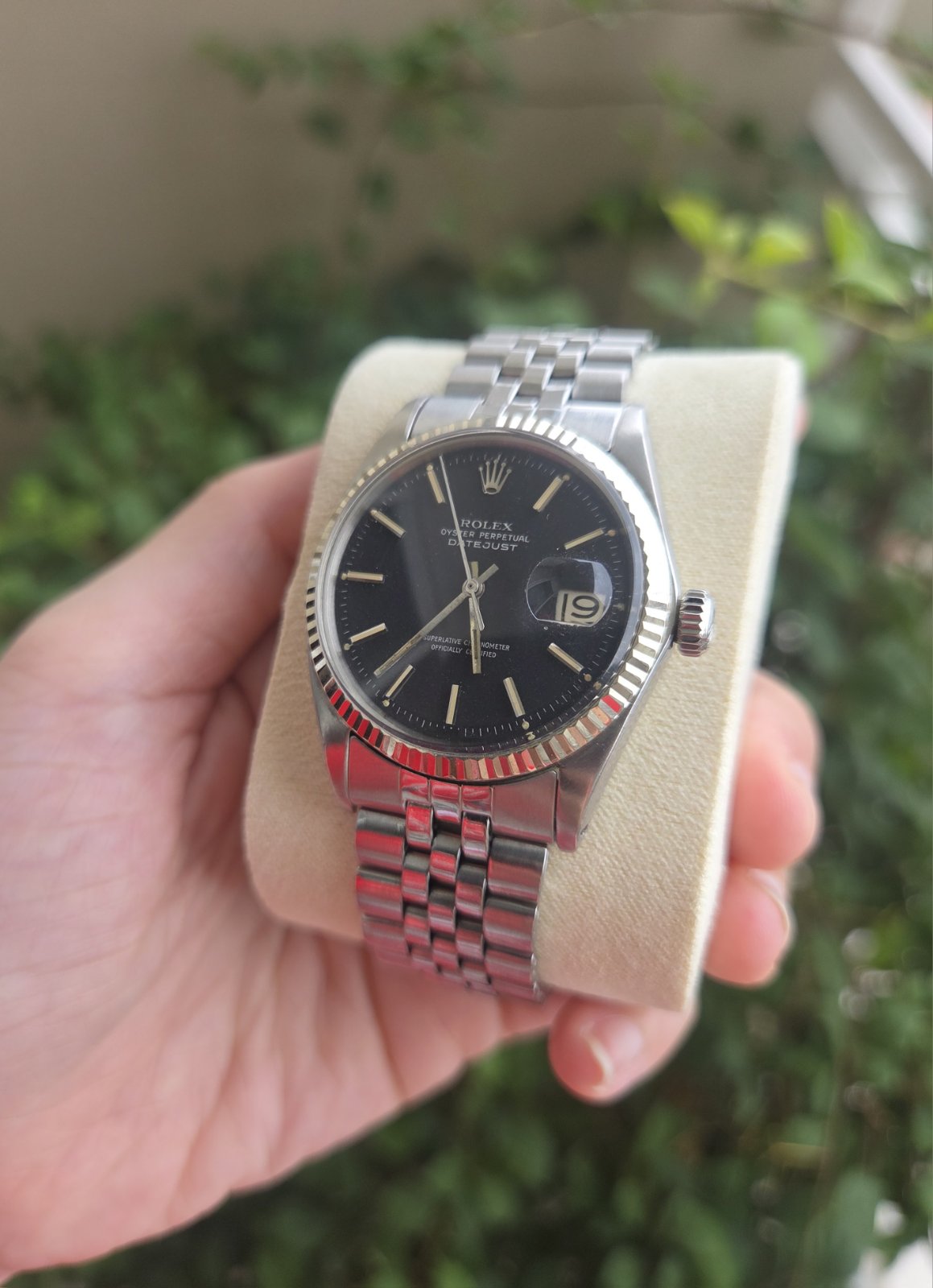 Rolex Datejust 36mm Black Dial Ref 1601