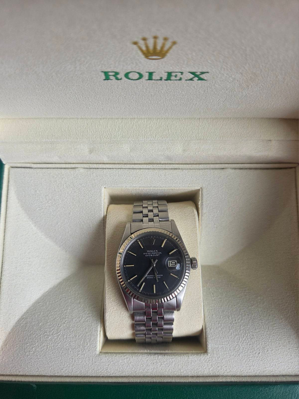 Rolex Datejust 36mm Black Dial Ref 1601