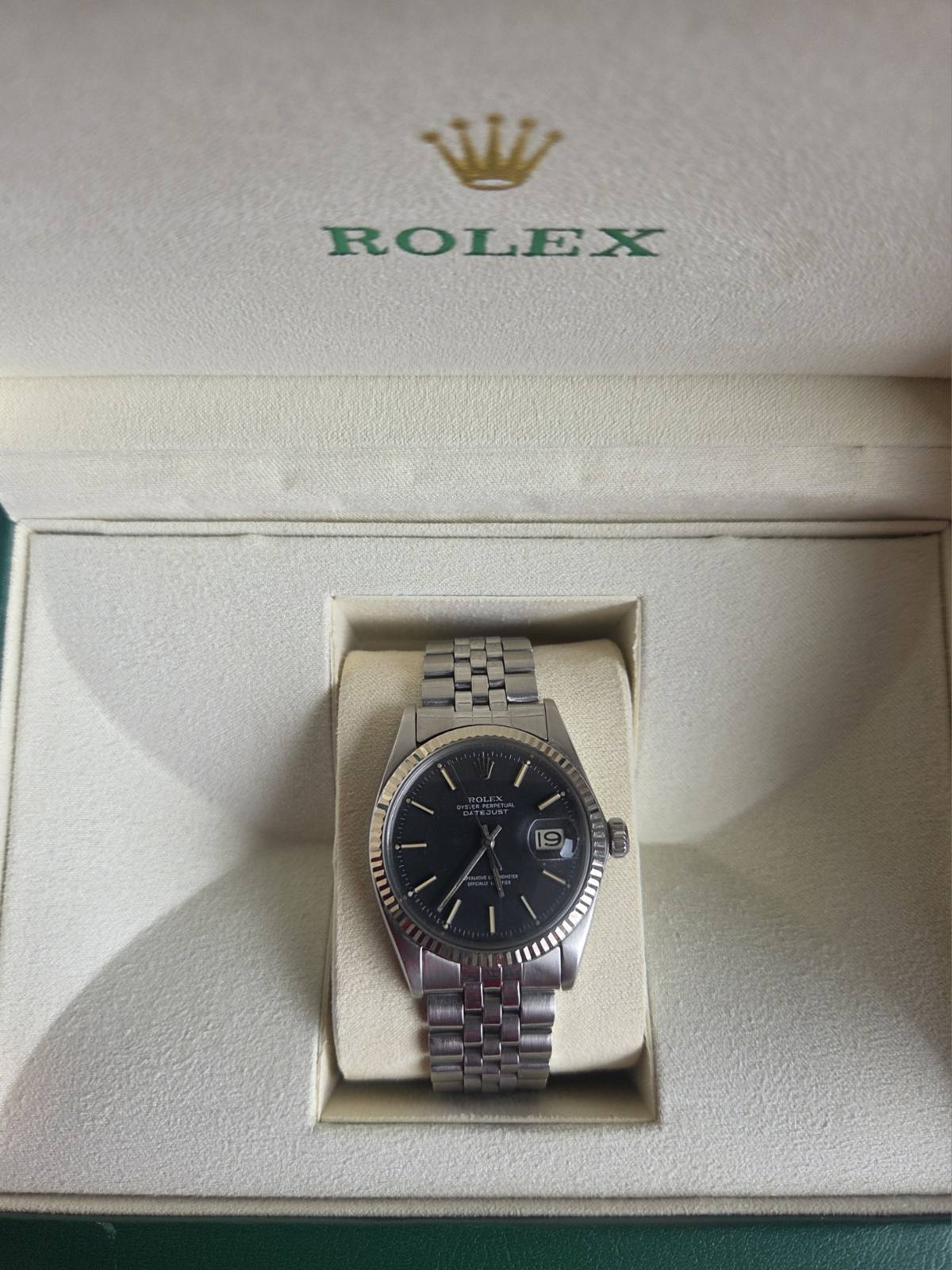 Rolex Datejust 36mm Black Dial Ref 1601