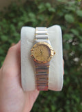 Omega Constellation 2 Tone Quartz 18k Gold Dial 24mm