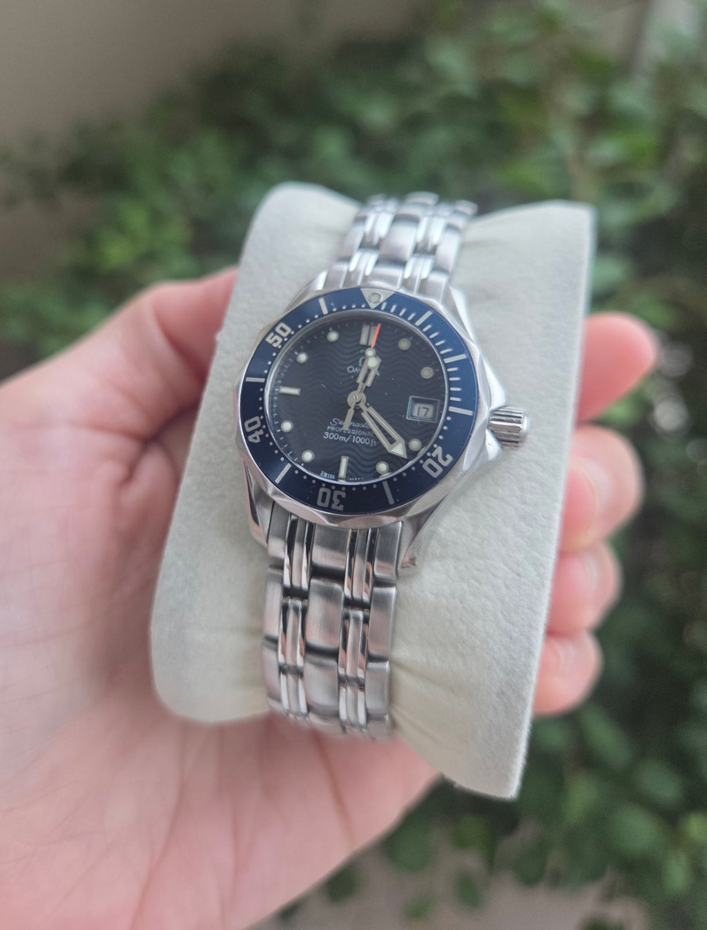 Omega Ladies Seamaster Diver Blue Watch 29mm