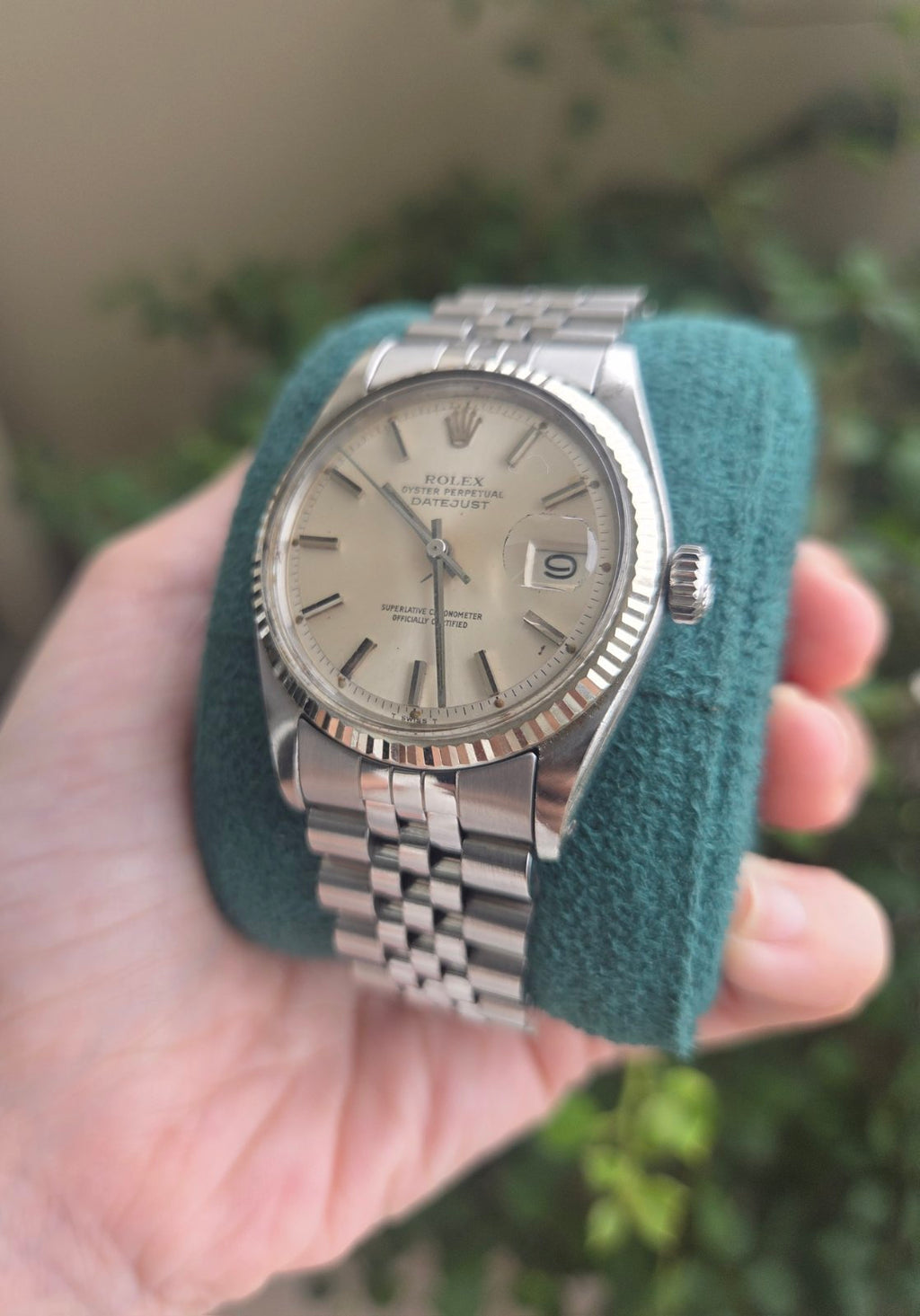 Rolex Datejust 36mm Silver Dial Pie Pan Ref 1601