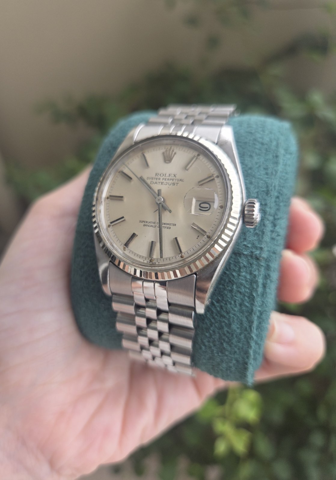 Rolex Datejust 36mm Silver Dial Pie Pan Ref 1601