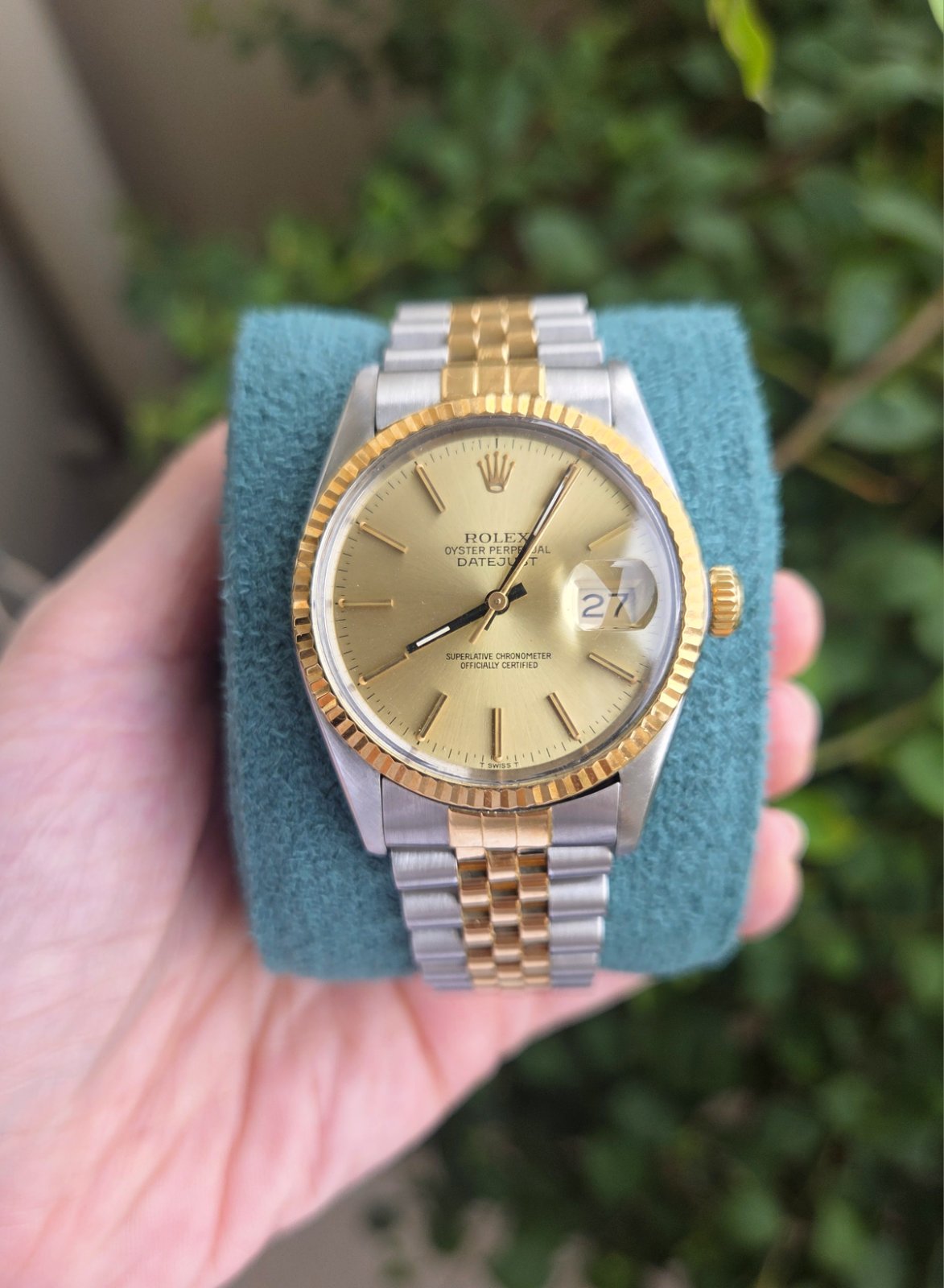Rolex Datejust 36mm Champagne Dial Ref 16013