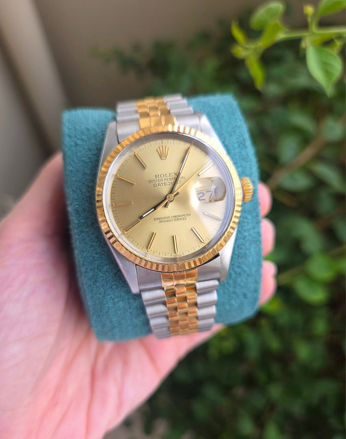 Rolex Datejust 36mm Champagne Dial Ref 16013