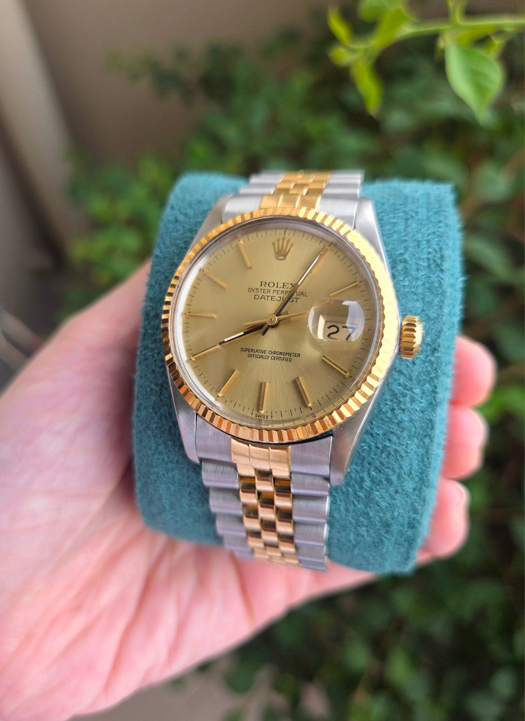 Rolex Datejust 36mm Champagne Dial Ref 16013