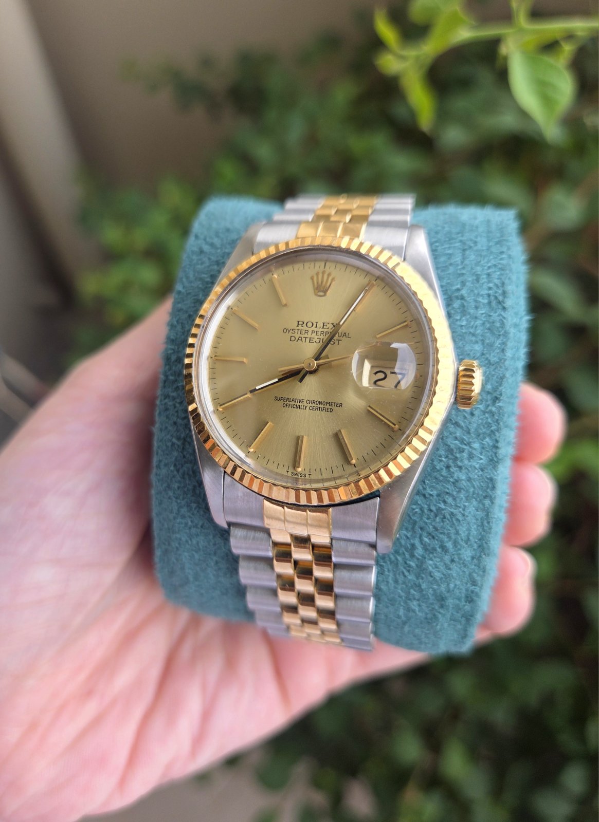 Rolex Datejust 36mm Champagne Dial Ref 16013