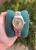 Rolex Lady Datejust 26mm Silver Dial with Big Diamonds Ref 69174