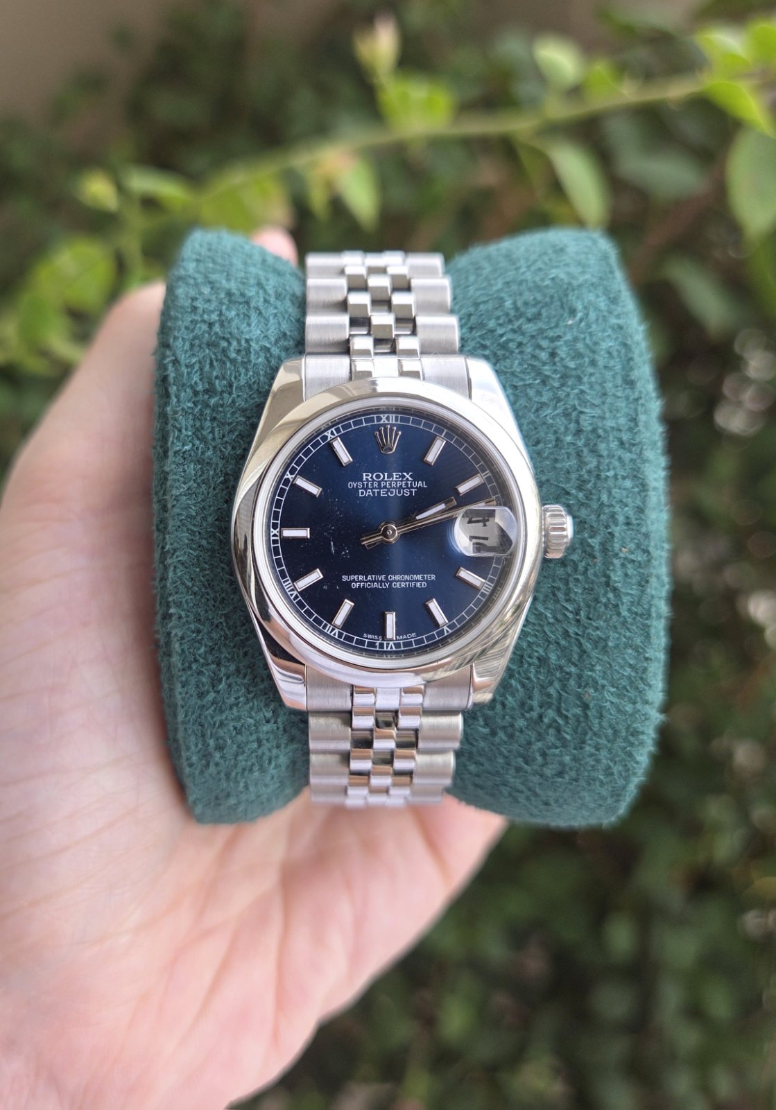 Rolex Datejust 31mm Rare Blue Dial Super Jubilee Ref 178240