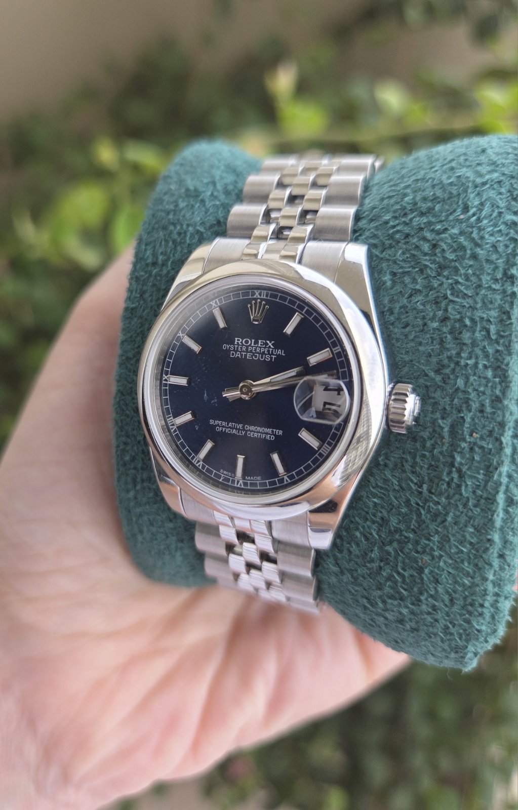 Rolex Datejust 31mm Rare Blue Dial Super Jubilee Ref 178240