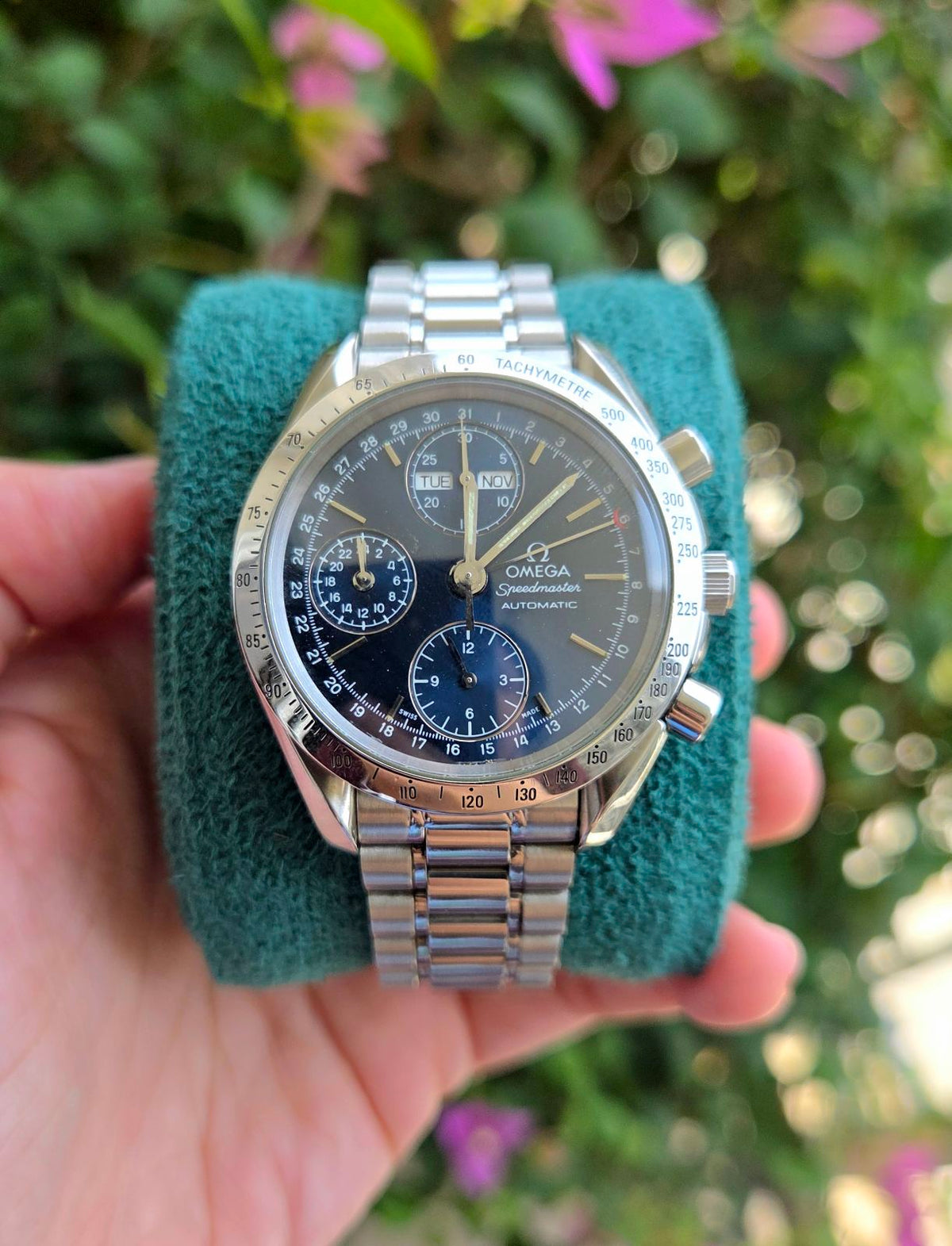 Omega Speedmaster Blue Dial Triple Date 39mm