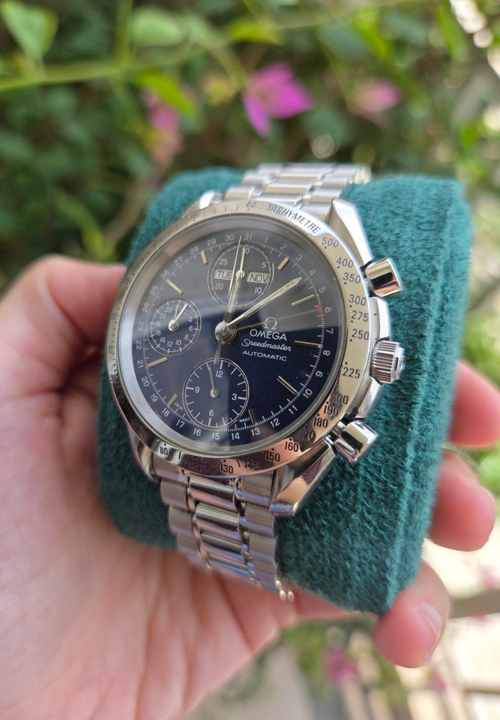 Omega Speedmaster Blue Dial Triple Date 39mm