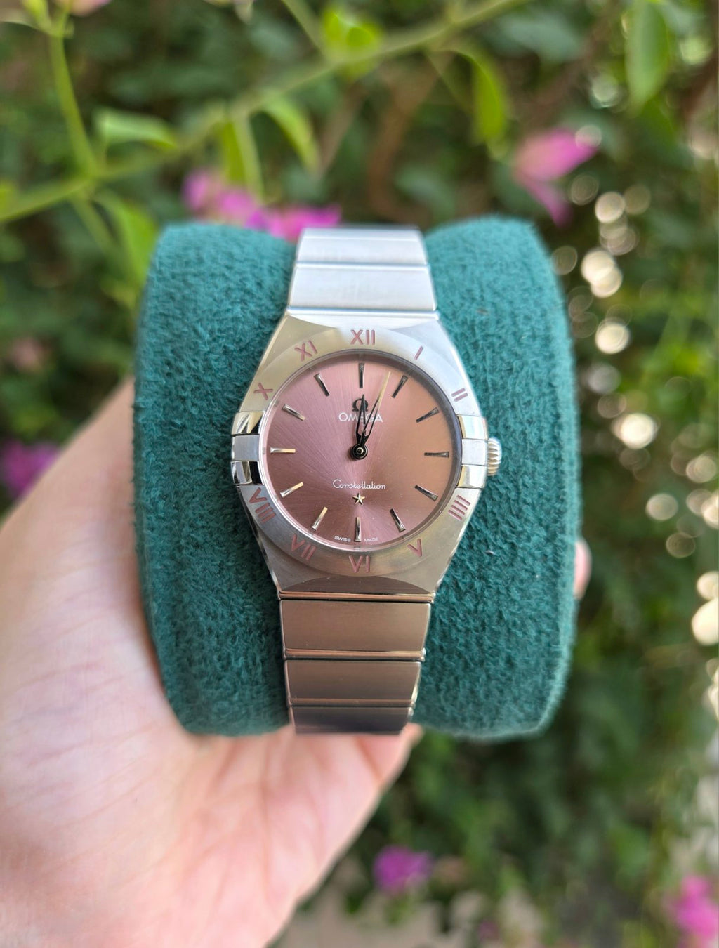 Omega Constellation Rare Pink Dial 28mm Quartz