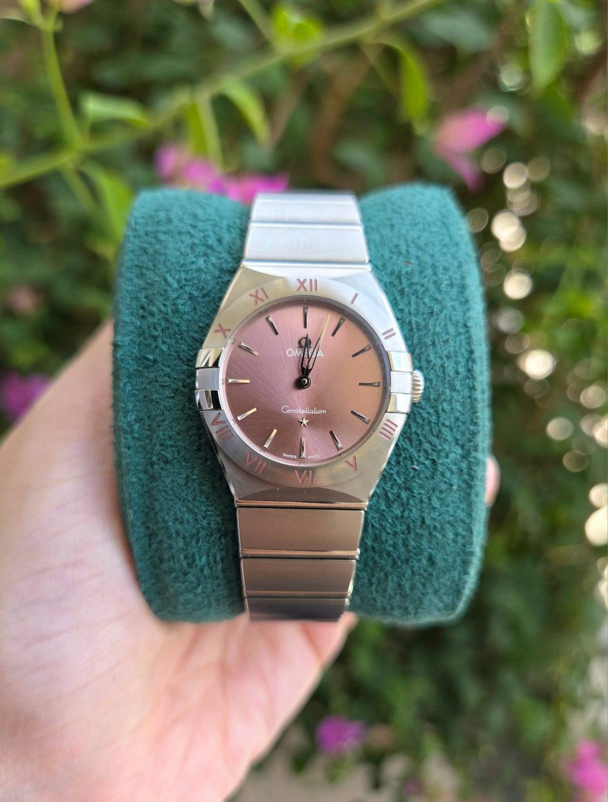 Omega Constellation Rare Pink Dial 28mm Quartz