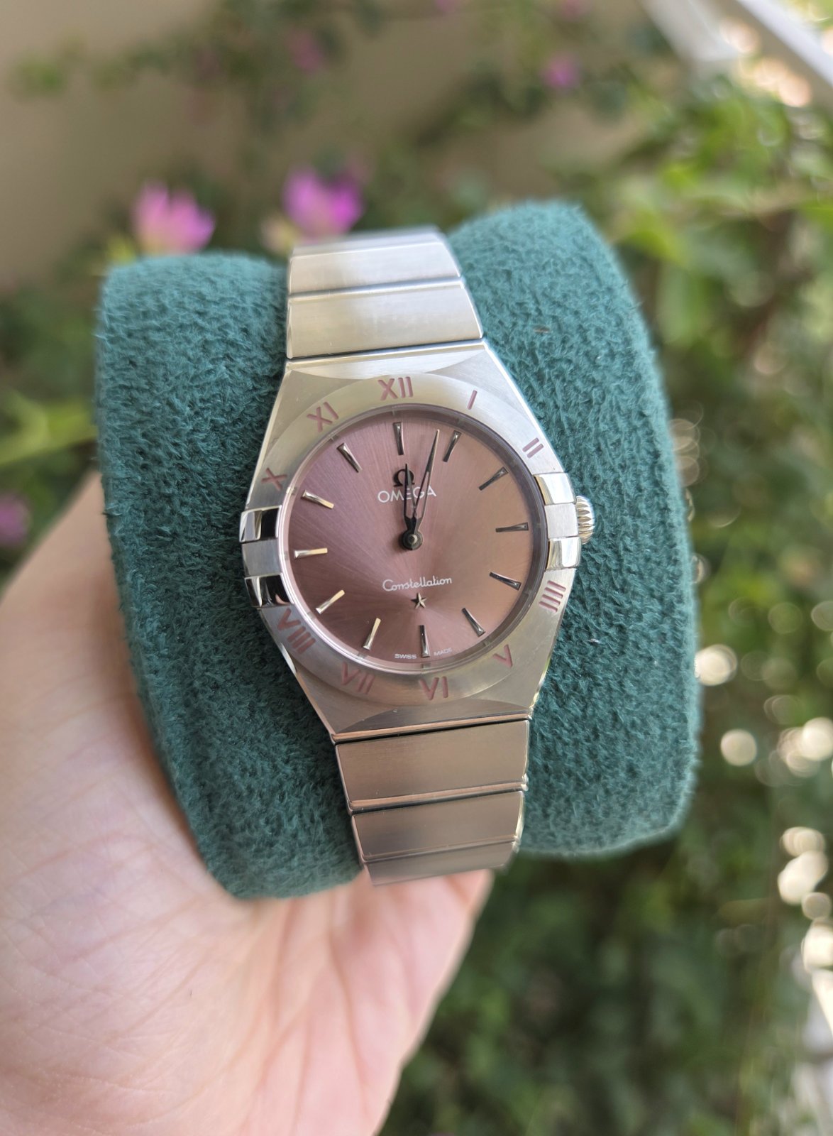 Omega Constellation Rare Pink Dial 28mm Quartz