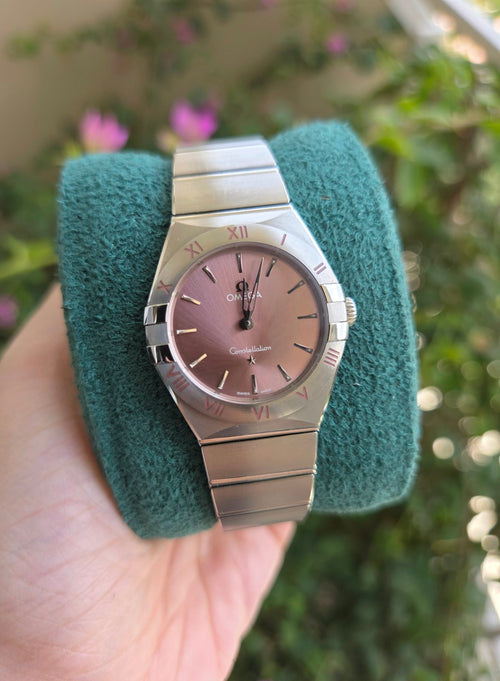 Omega Constellation Rare Pink Dial 28mm Quartz