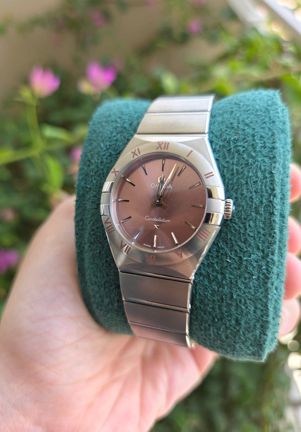 Omega Constellation Rare Pink Dial 28mm Quartz
