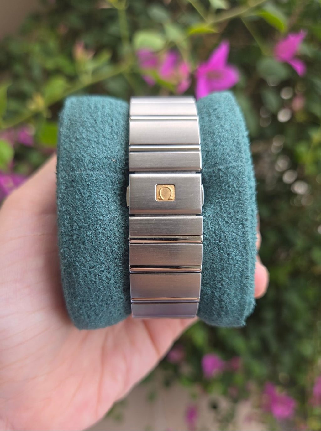 Omega Constellation Automatic Co-Axial 38mm Black Grid Dial Full Set