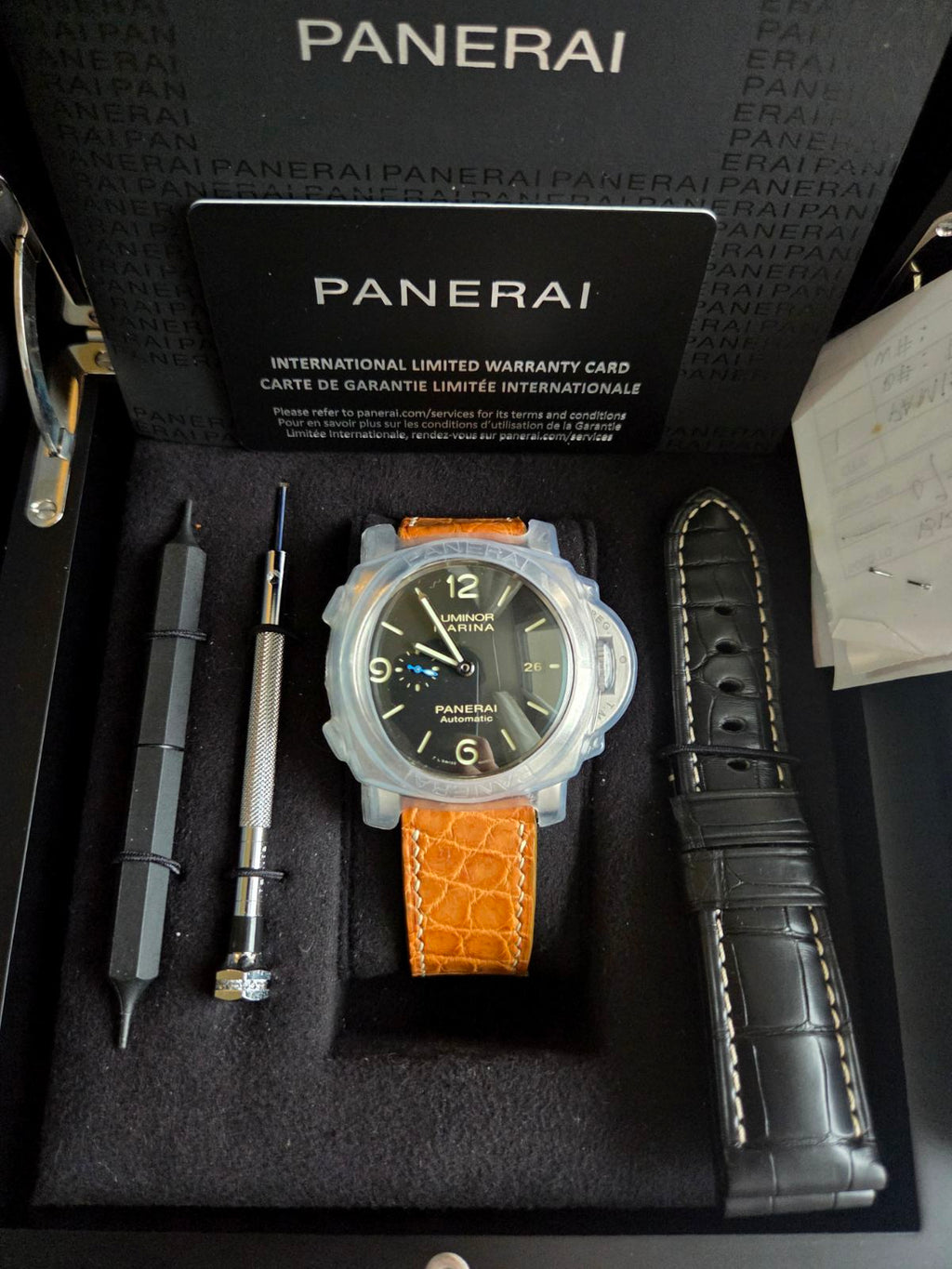 Panerai Luminor 44mm PAM 1312 Black Dial Complete Set